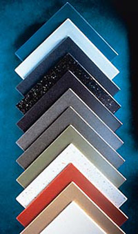 Photo of various solid surfaces